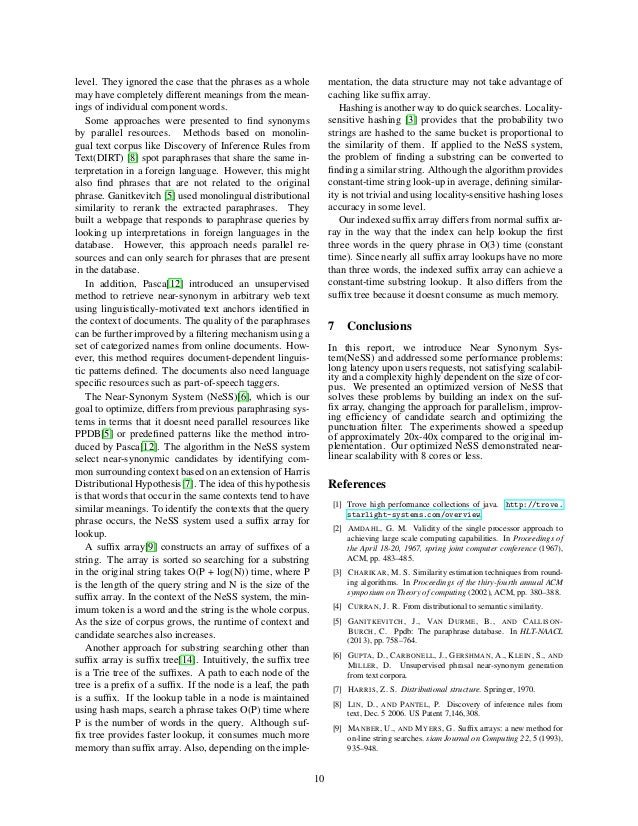 Optimizing Near Synonym System