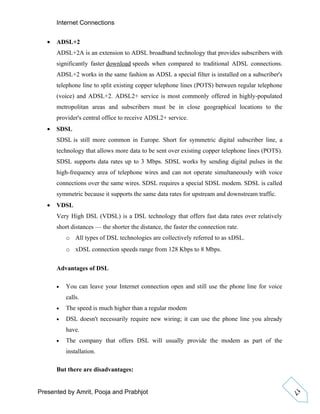 Report of internet connections | DOC | Internet | Computing