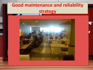 Good maintenance and reliability
           strategy
 