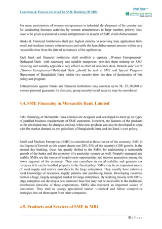 Report of mbl (SME Financing) | DOC