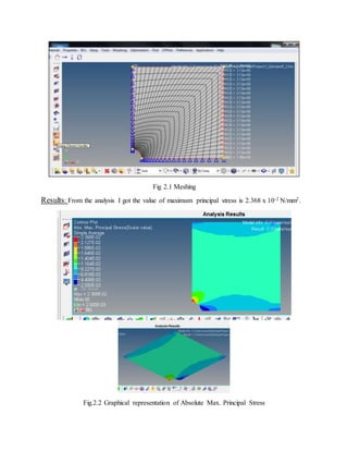 Verification of patch test for plate using HyperMesh-Optistruct | DOCX