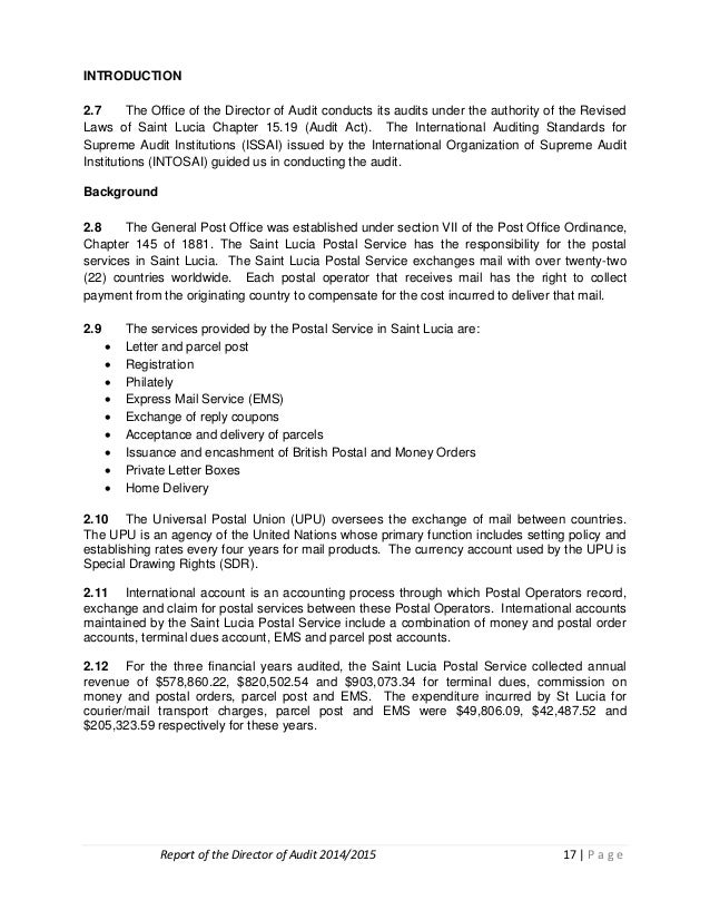 Report Of The Director Of Audit For The Financial Year 2014 2015 Final