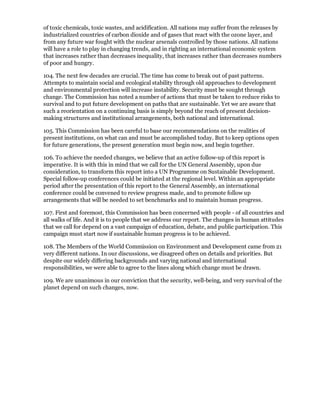 Report of the world commission on environment and development | PDF
