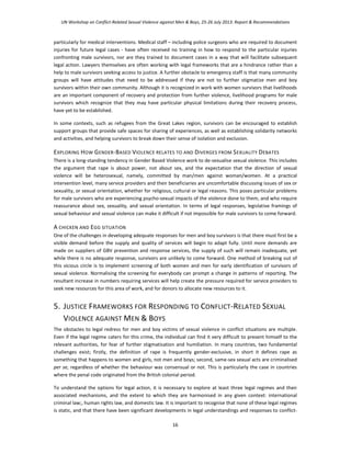 UN Workshop on Conflict-Related Sexual Violence against Men & Boys, 25-26 July 2013: Report & Recommendations
16
particula...