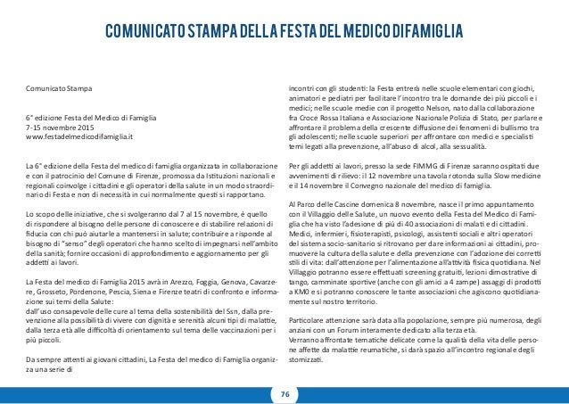 Festa Del Medico Di Famiglia 2015 Report Finale