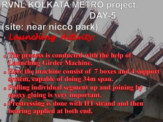 Report on rvnl kolkata metro project - copy | PPTX