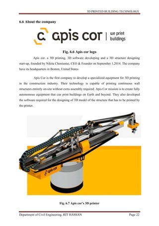 3 d printed building technology report | PDF