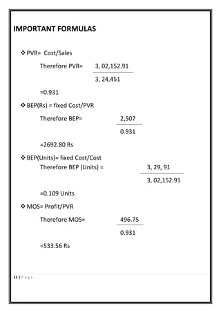 Report on cost analysis (cost) | PDF