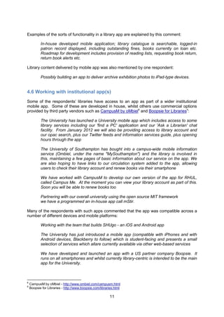 Report on current m-library activity | PDF