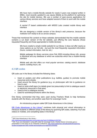 Report on current m-library activity | PDF