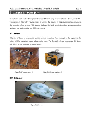 Report on design and development of low cost 3d printer | PDF