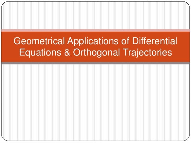 Report On Differential Equation