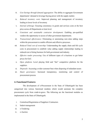 Report on e procurement | DOC