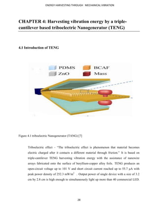 Report on energy harvesting through mechanical vibration | PDF