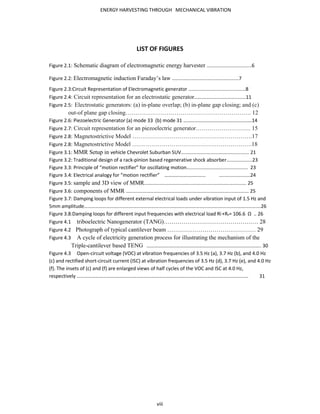 Report on energy harvesting through mechanical vibration | PDF