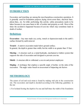 Excavation Report.pdf Report on excavation | DOCX