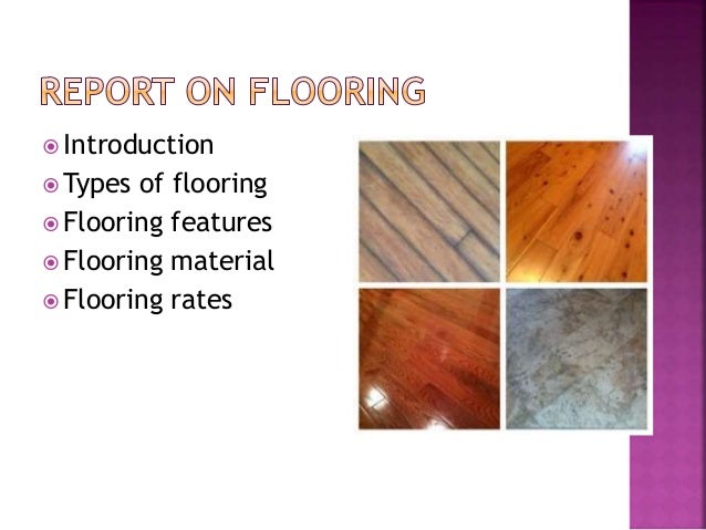 Report On Flooring