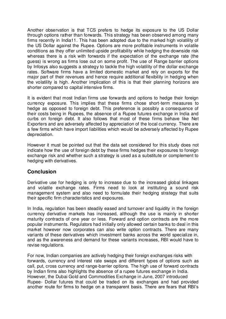 Forex exposure report