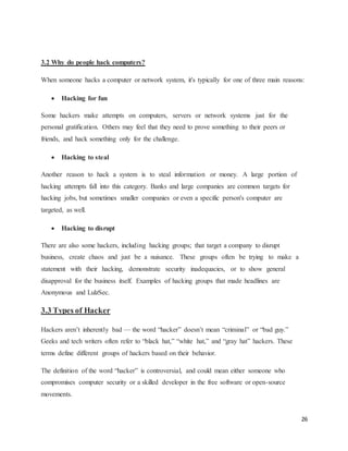 Report on hacking crime and workable solution | DOCX