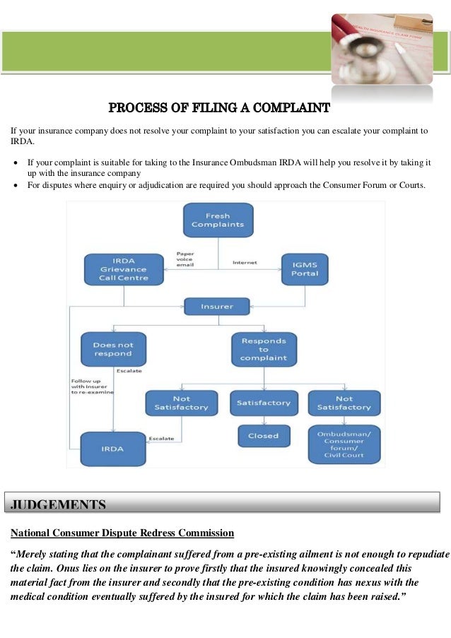 complaint about insurance company