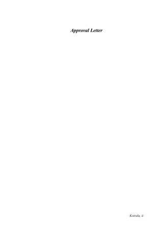 Koirala, ii
Approval Letter
 