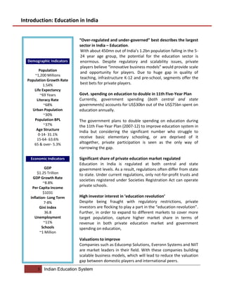 Report on indian education system final | PDF