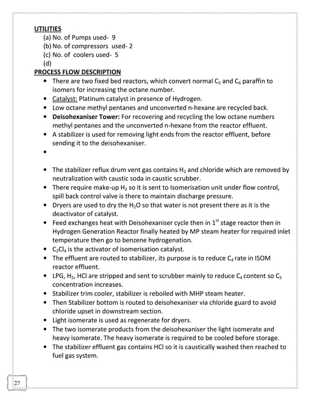 Report on industrial training at indian oil corporation ltd,barauni