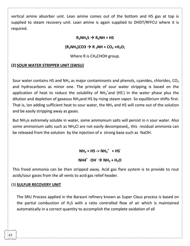 Report on industrial training at indian oil corporation ltd,barauni