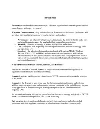 Report on intranet | DOCX