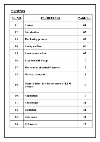 Lbm Introduction Report on lbm | DOCX