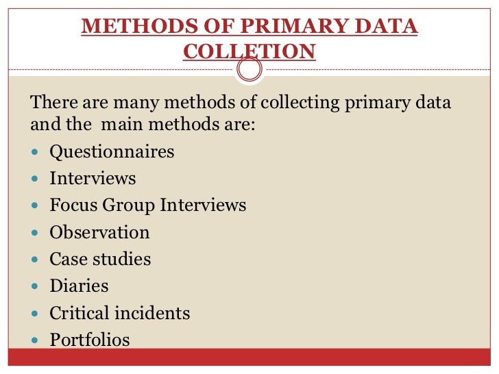 three basic methods of collecting data three basic methods of collecting data