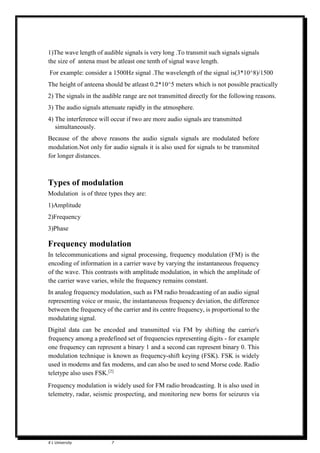 Frequency Modulation and Demodulation | PDF