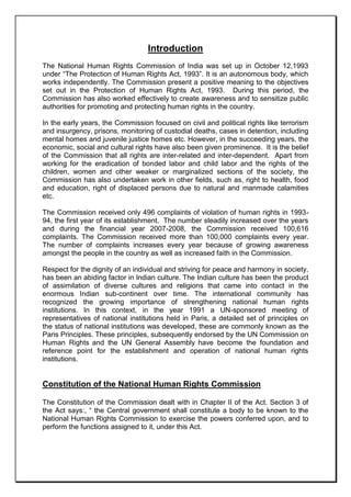 Report on National_Human_Rights_Commission | DOCX