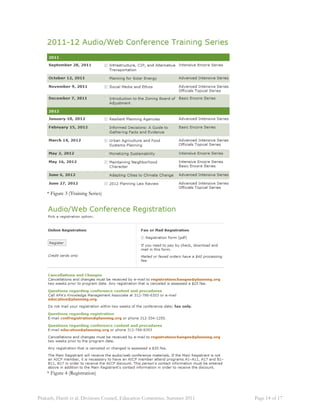 * Figure 3 (Training Series) 
* Figure 4 (Registration) 
Prakash, Harsh et al. Divisions Council, Education Committee. Summer 2011 Page 14 of 17 
 
