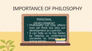 report on PHILOSOPHY OF MAN.pp report ontx | PPTX