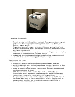 Report on printers | DOC