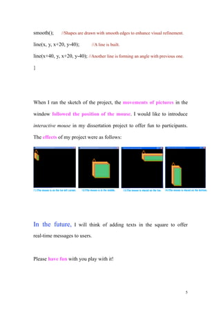 Interactive Mouse (Report On Processing)