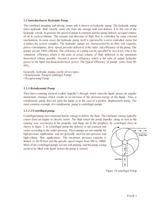Sample Introduction Pump System Report on pumps | DOCX