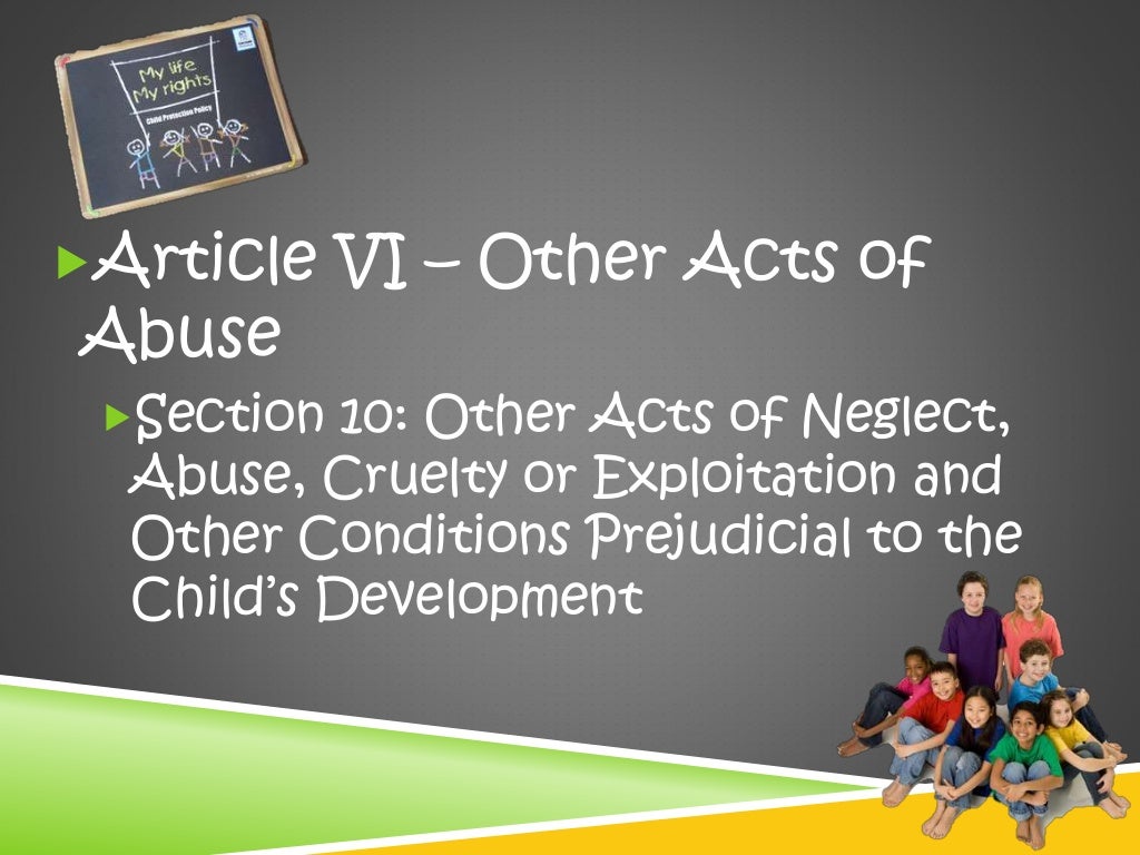 Special Protection Against Child Abuse, Exploitation and Discriminati…