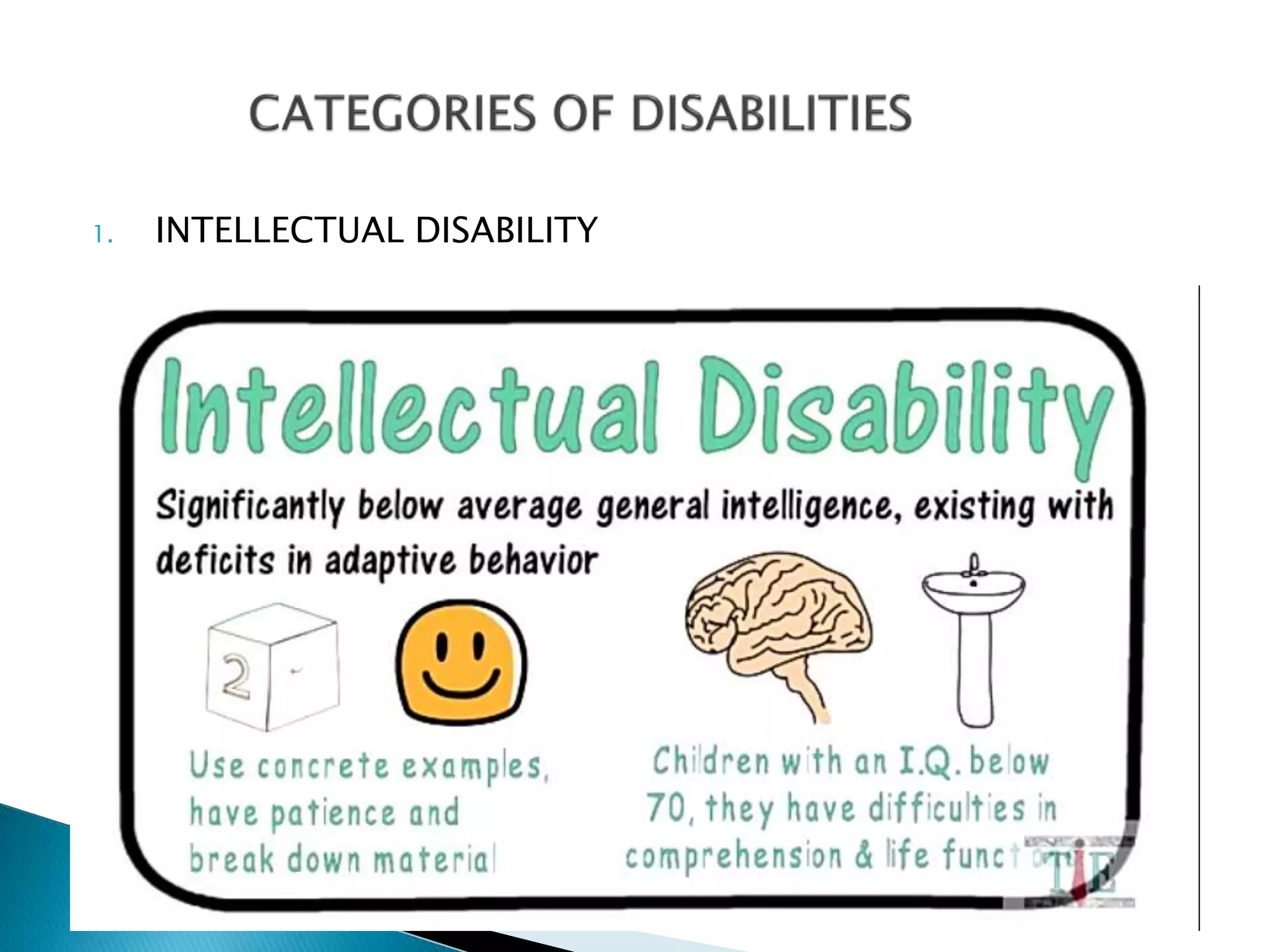 1. INTELLECTUAL DISABILITY
 