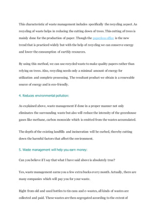 Report on solid waste management | DOCX
