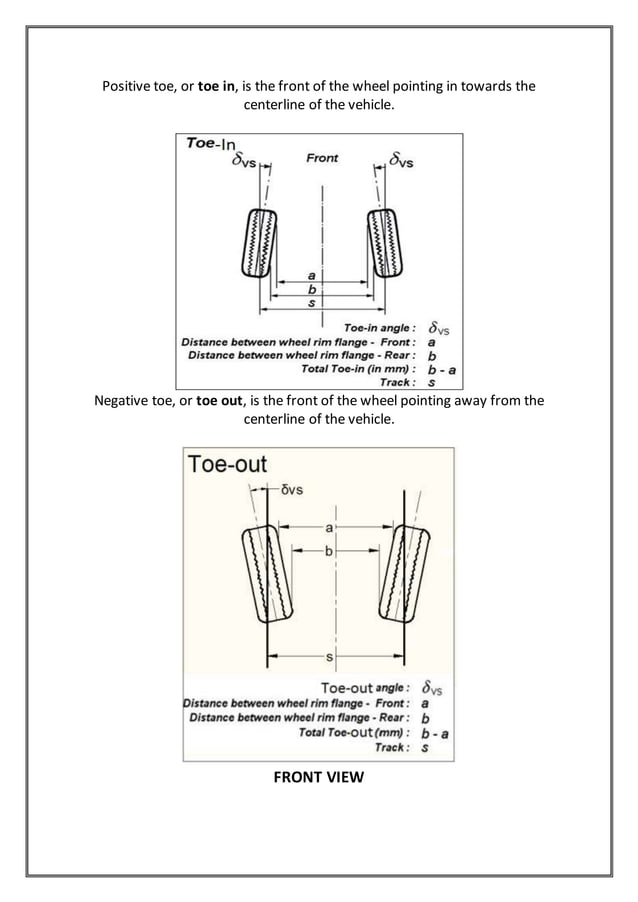 Report on steering system