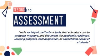 ASSESSMENT CONCEPTS AND ISSUES | PDF