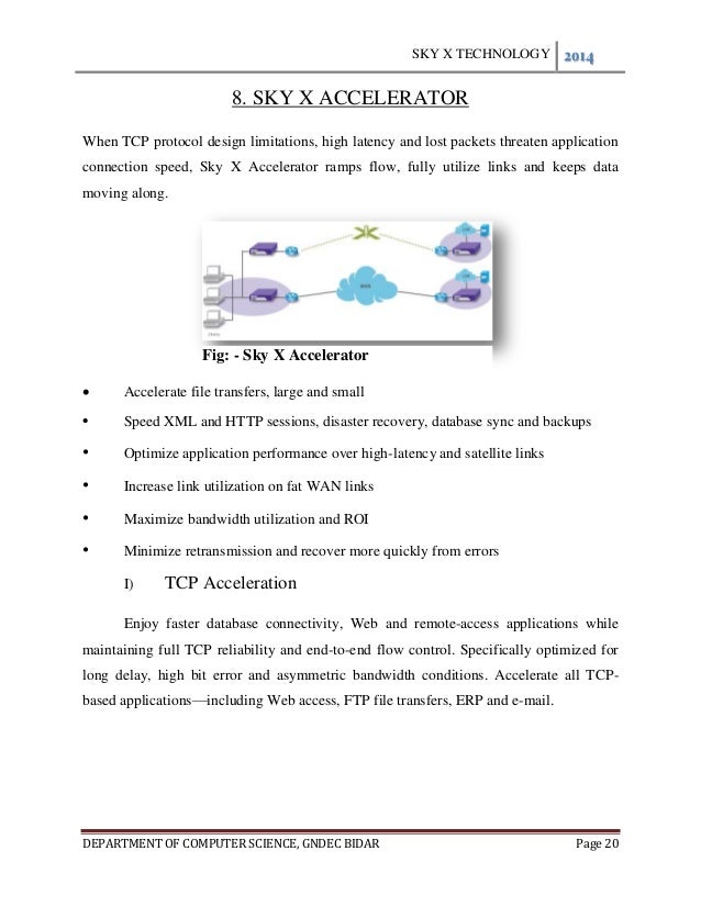 Report on the sky x technology.