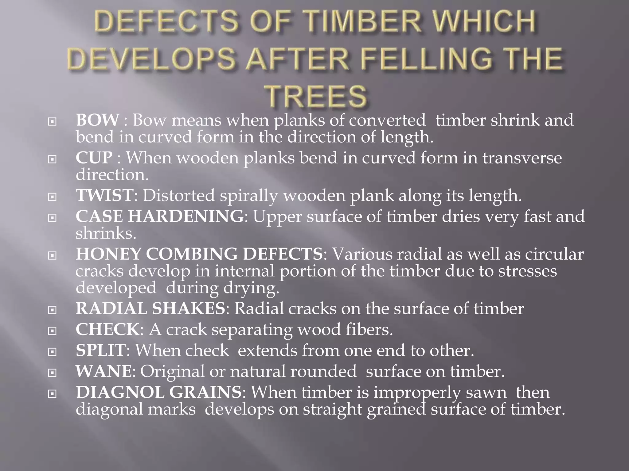 Report on wood and timber | PPTX