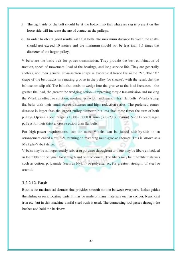 Literature review of four way hacksaw machine image