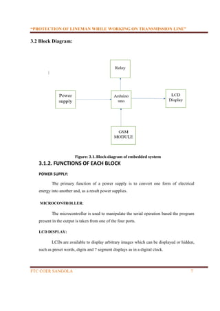 protection on lineman while working on transmission line report | PDF