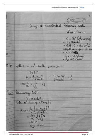 Lakefront development at Kanelav lake 2018
ENGINEERING COLLAGE TUWA Page 36
 