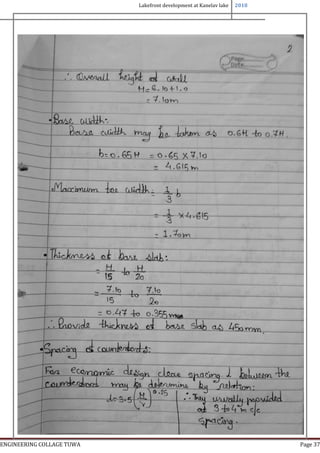 Lakefront development at Kanelav lake 2018
ENGINEERING COLLAGE TUWA Page 37
 