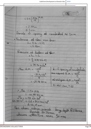Lakefront development at Kanelav lake 2018
ENGINEERING COLLAGE TUWA Page 39
 